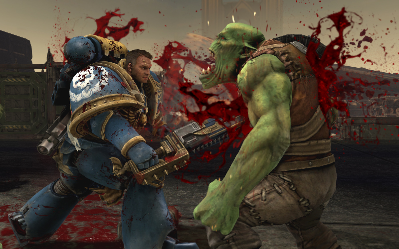 Illustration for article titled Warhammer 40K: Space Marine Pits Thousands of Orks Against One Chainsword